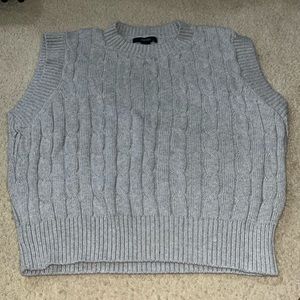 Grey sweater vest